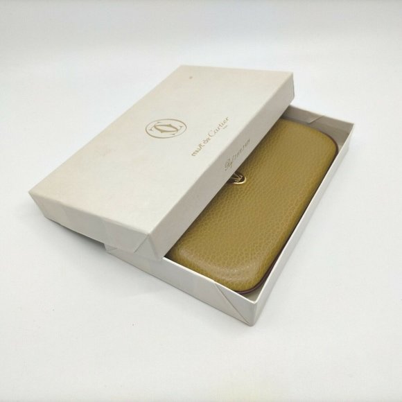 Cartier Vintage Pouch Beige Leather - Picture 9 of 10
